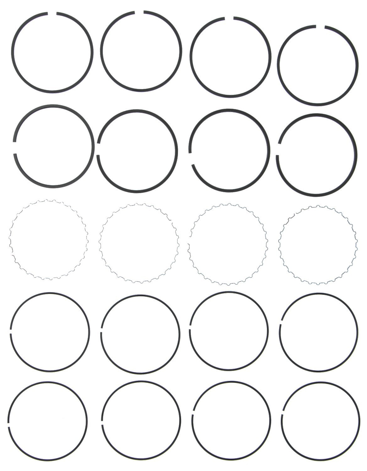 Mahle Rings GMC Pass 97 1.6L Eng 85-88 Toyota Moly Ring Set 41482CP