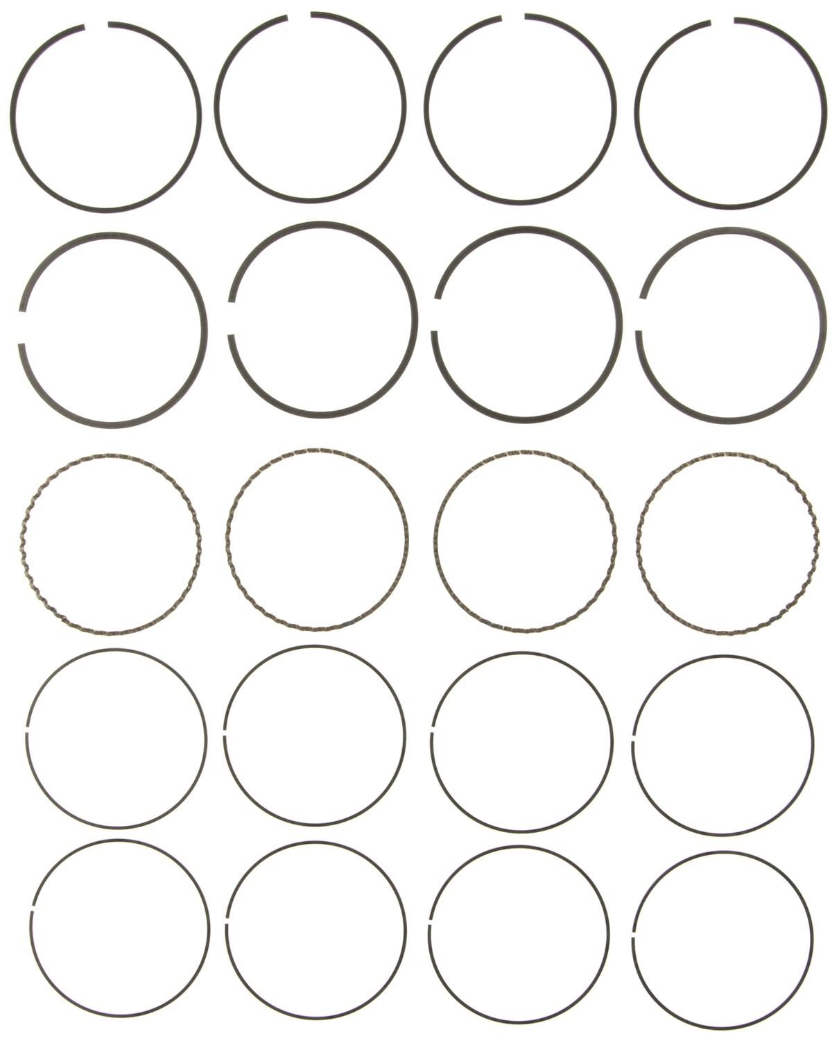 Mahle Rings Toyota 2367cc 22R22R-EC22R-TEC Engs 85-93 Chrome Ring Set 41489CP