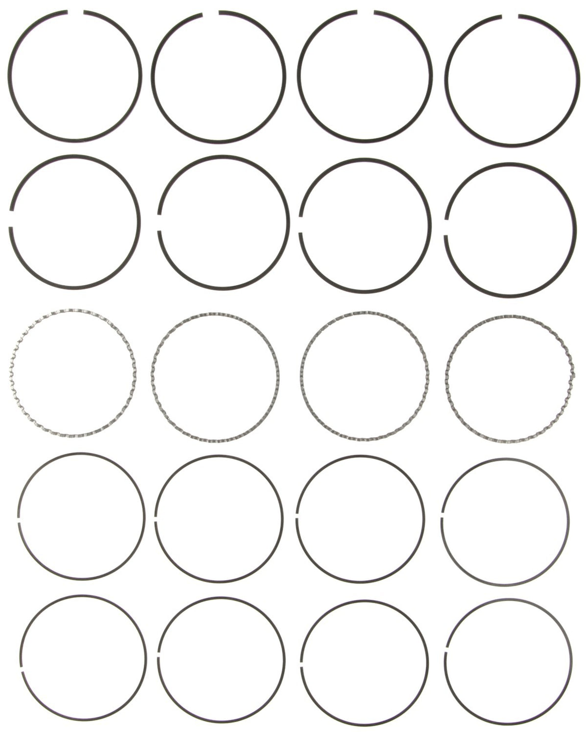 Mahle Rings Ford 140 2.3L Eng 85-94 Chrome Ring Set 41495CP