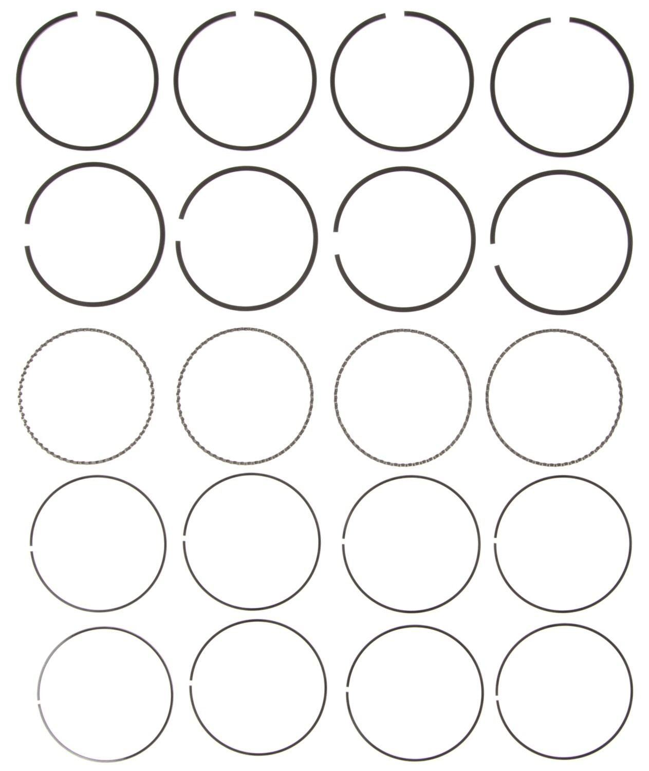 Mahle Rings Ford Pass 116 1.9L Eng 87-94 Chrome Ring Set 41554CP