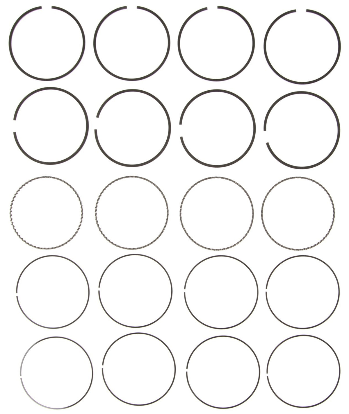 Mahle Rings Ford Pass 116 1.9L Eng 87-94 Chrome Ring Set 41554CP