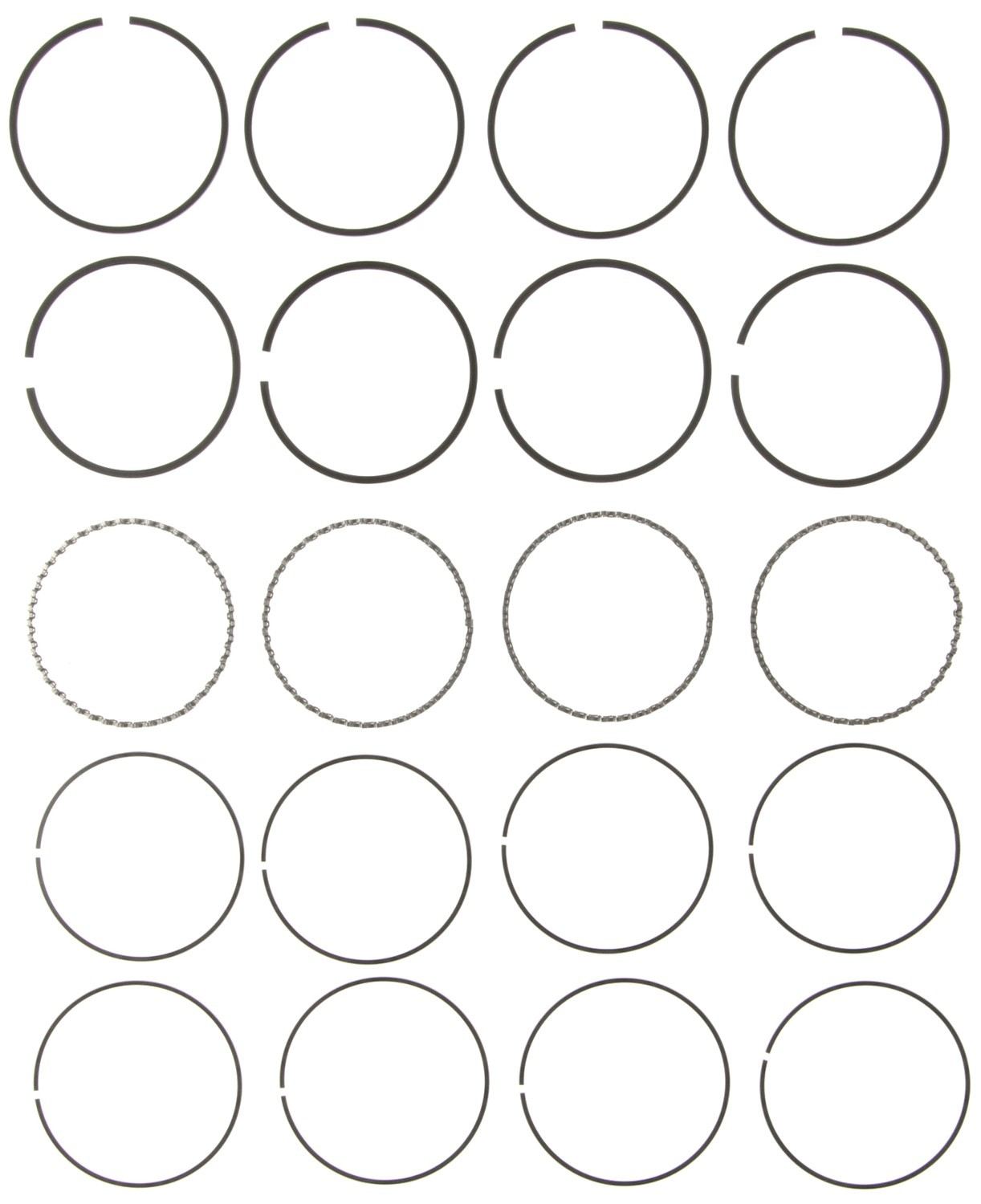 Mahle Rings Isuzu 2254cc 2.3L 4ZD1 Eng 86-93 Chrome Ring Set 41591CP