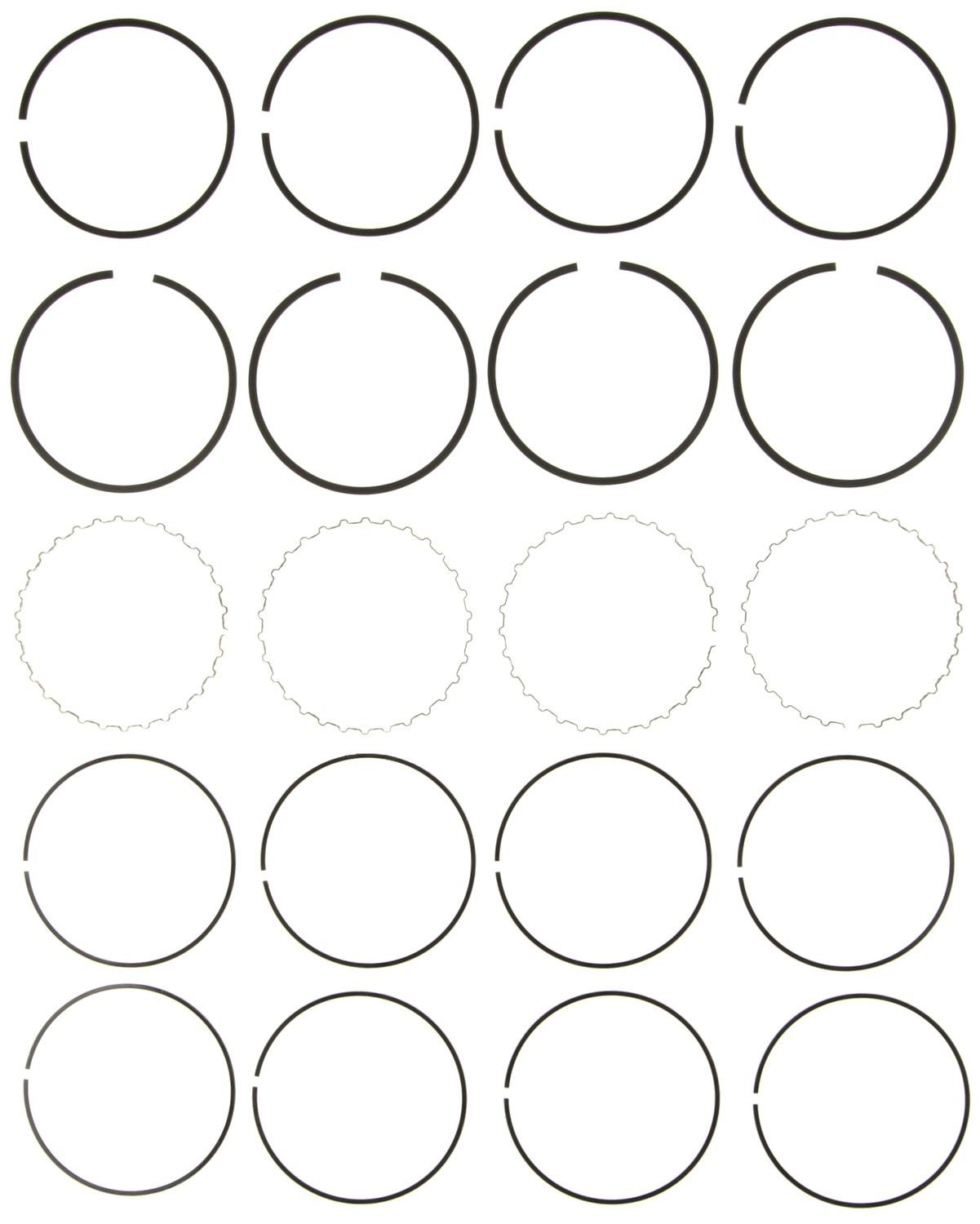 Mahle Rings Acura 1678cc 1.7L 1834cc 1.8L B18A1/B18B1/B18C1 Engs 90-94 Chrome Ring Set 41593