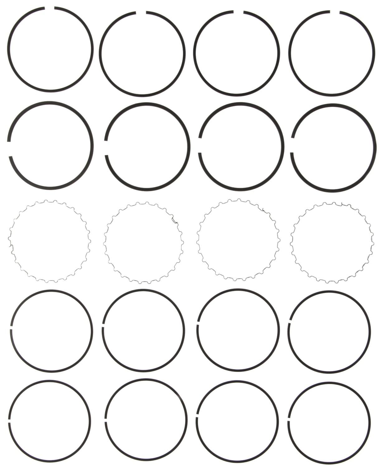 Mahle Rings Honda 1493cc 1.5L D15B6 Eng 88-91 Chrome Ring Set 41618.030