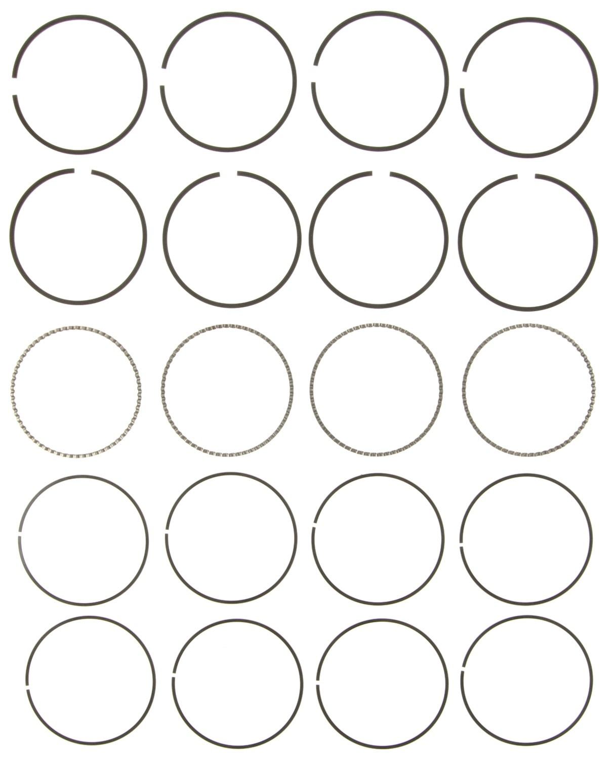 Mahle Rings Chrysler 135 2.2L 16 Valve Turbo Eng 92-93 Moly Ring Set 41676