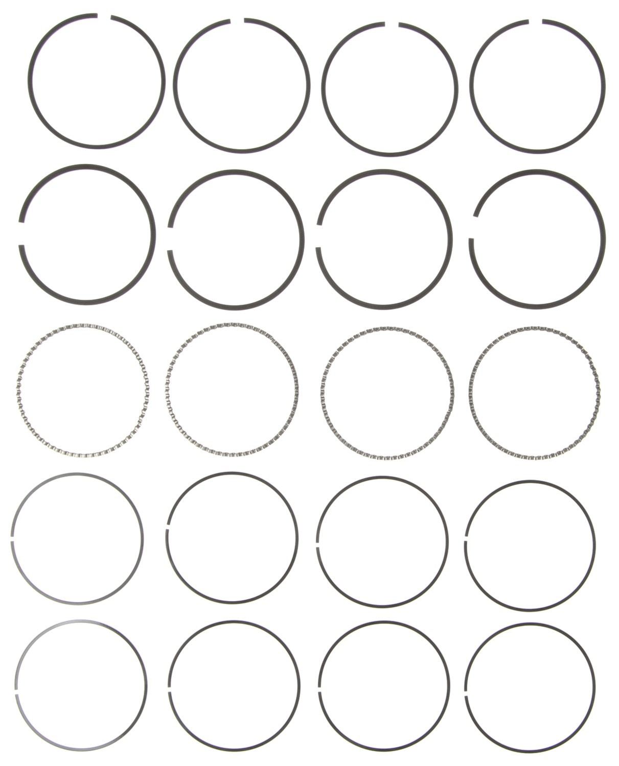 Mahle Rings Mazda 1991cc 2.0L DOHC Eng 1993 Ford Pass Car 121 2.0L Eng 93-94 Chrome Ring Set 41688