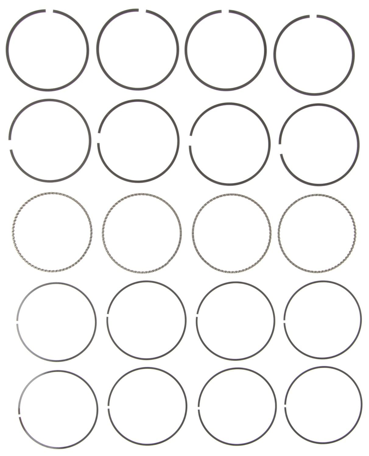 Mahle Rings Ford Trk 140 2.3L OHC Ranger 1995 Moly Ring Set 41726
