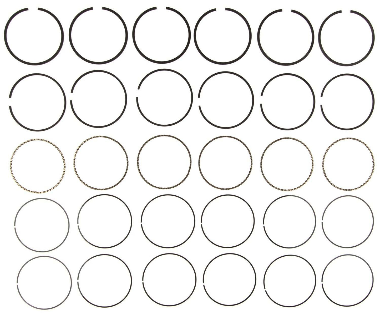 Mahle Rings Ford Trk 300 4.9L L6 Eng 1996 Moly Ring Set 41741.020