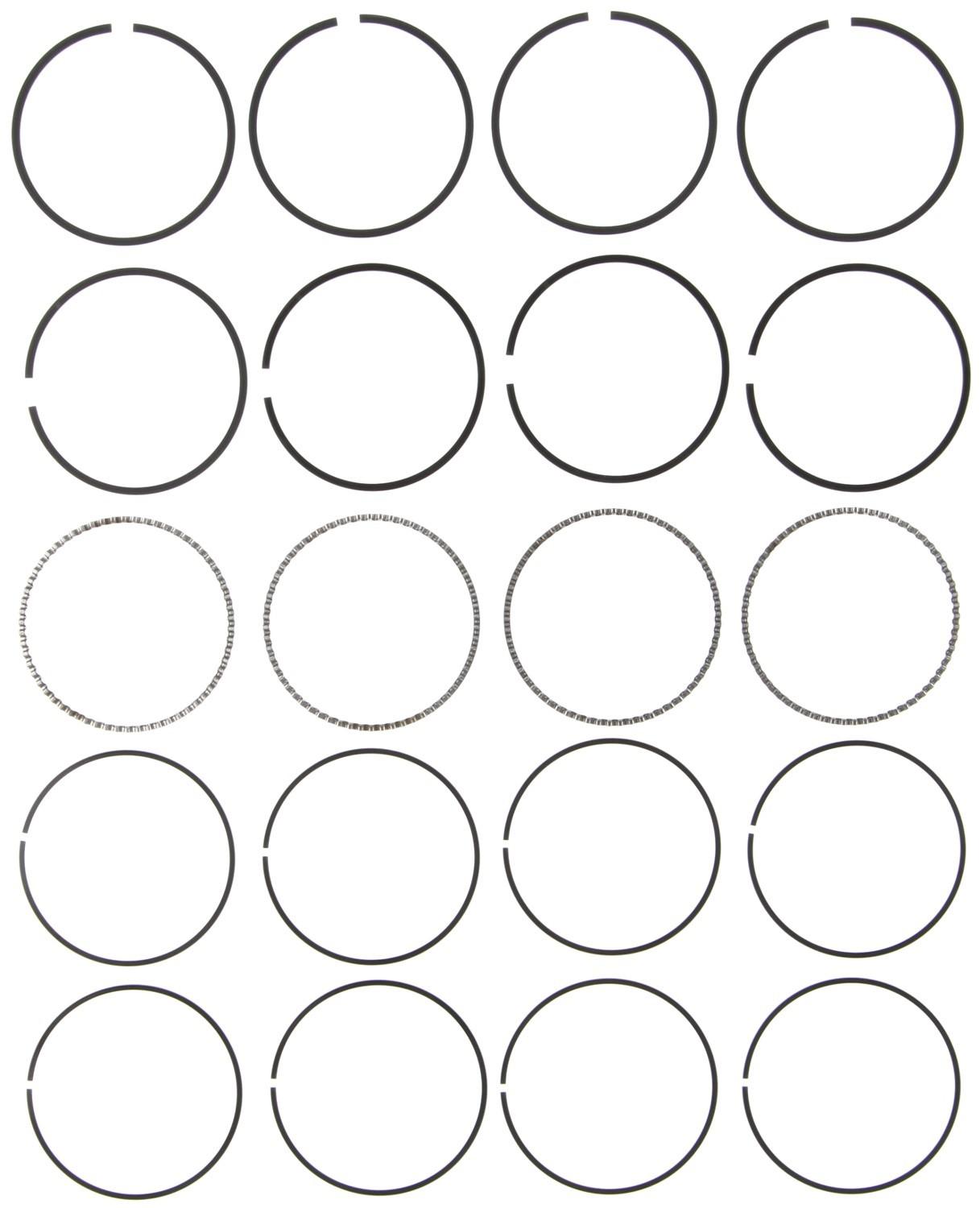 Mahle Rings Chrysler 2.4L DOHC VIN Code X 1998-99 Dodge Trk Eng Code B Moly Ring Set 41857CP