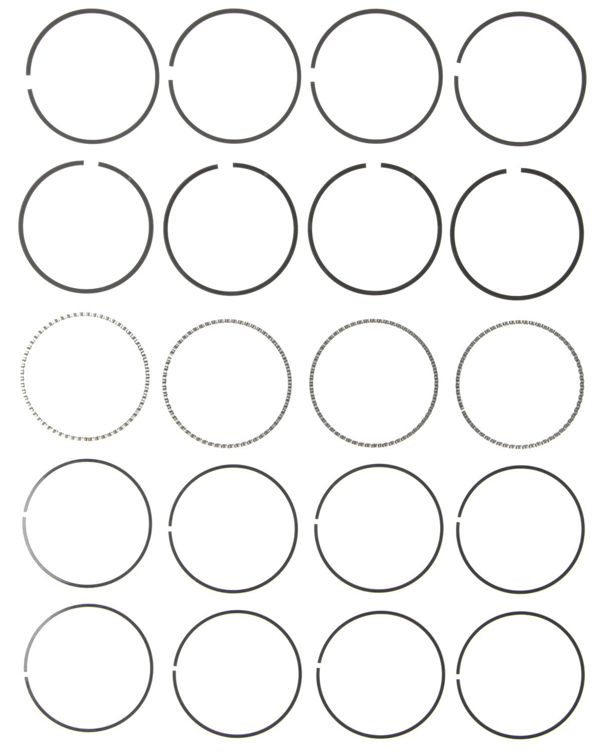 Mahle Rings Ford 2.0L 4 Cyl VIN P 1997-2006 Moly Ring Set 41874CP