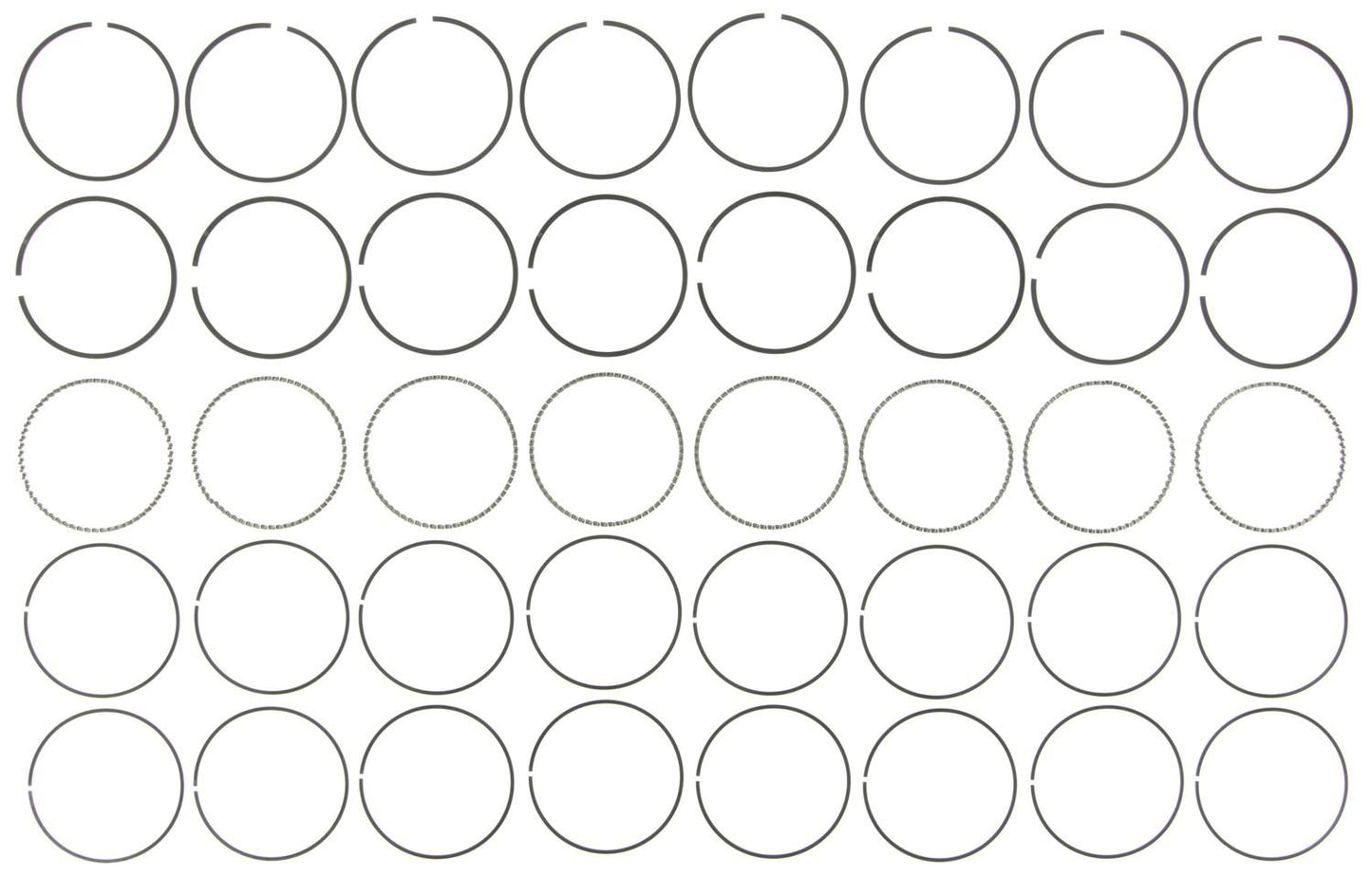 Mahle Rings General Motors 4.0L 8 Cyl Olds Aurora Sleeved Eng 1995-1999 Vin C Moly Ring Set 41875CP