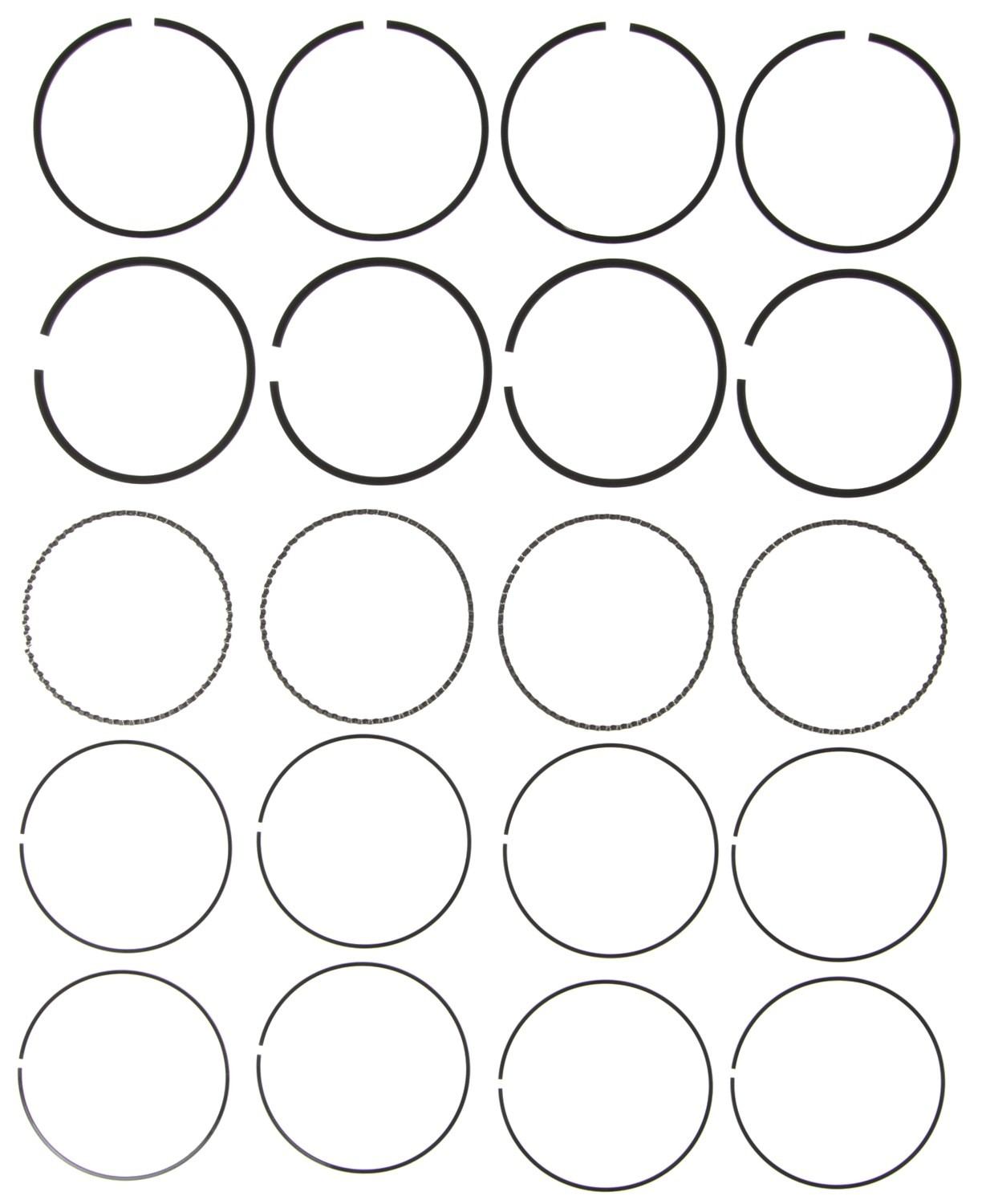 Mahle Rings Toyota 2164cc 2.2L 4 Cyl 5SFE Eng 1990-1997 Chrome Ring Set 41878CP.020
