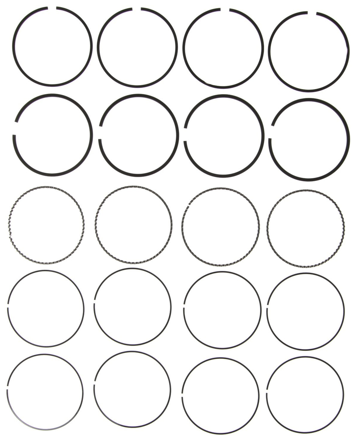 Mahle Rings Toyota 2164cc 2.2L 4 Cyl 5SFE Eng 1990-1997 Chrome Ring Set 41878CP.020