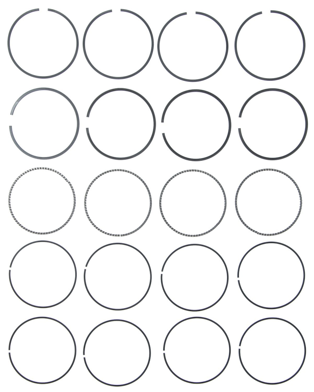 Mahle Rings GM Pass 2.2L Ecotec 4 Cyl 2000-2008 2.0L Vin P 2004 - 2007 Moly Ring Set 41897CP