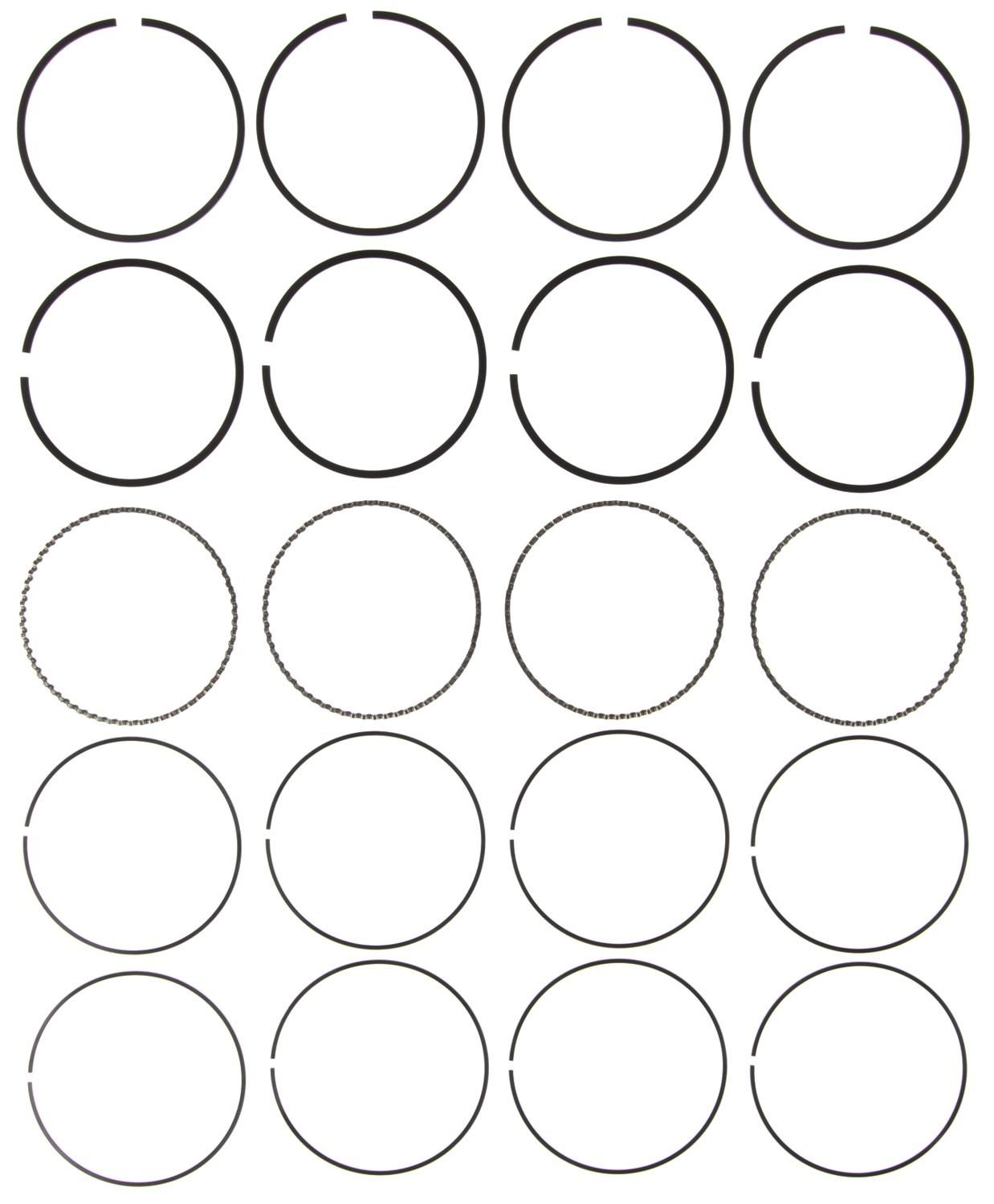 Mahle Rings Toyota 2.2L 5SFE Eng 1998-2003 Camry/Solara Moly Ring Set 41925CP