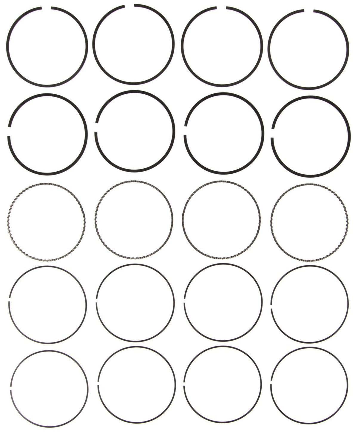 Mahle Rings Toyota 2.2L 5SFE Eng 1998-2003 Camry/Solara Moly Ring Set 41925CP