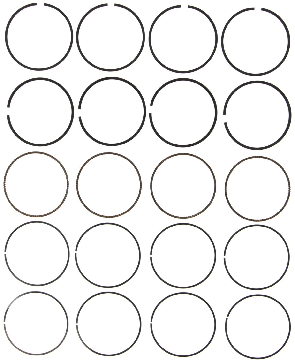 Mahle Rings VW 2.0L ABA & AEG Engs 1993-2003 Moly Ring Set 41926CP.020