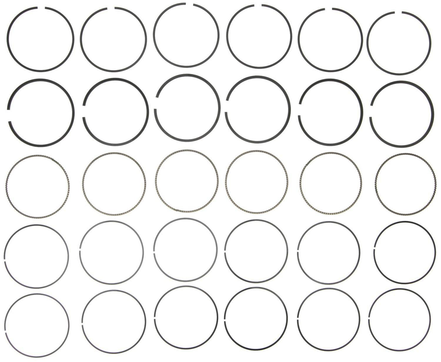 Mahle Rings GM 3.5L V6 1999 - 2003 Mahle 59986N Arura / Intrigue Chrome Ring Set 42033CP