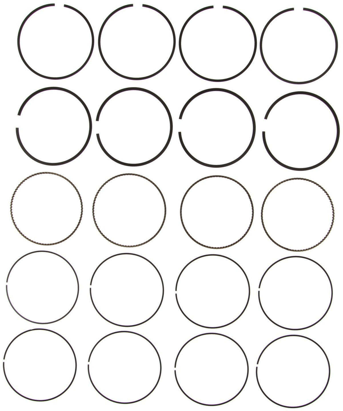 Mahle Rings Ford 2.3L DOHC Duratech 2001-2006 Vin Z D Chrome Ring Set 42077CP.040