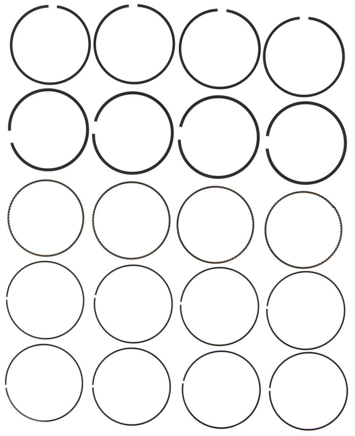 MAHLE Engine Piston Ring Set 42077CP