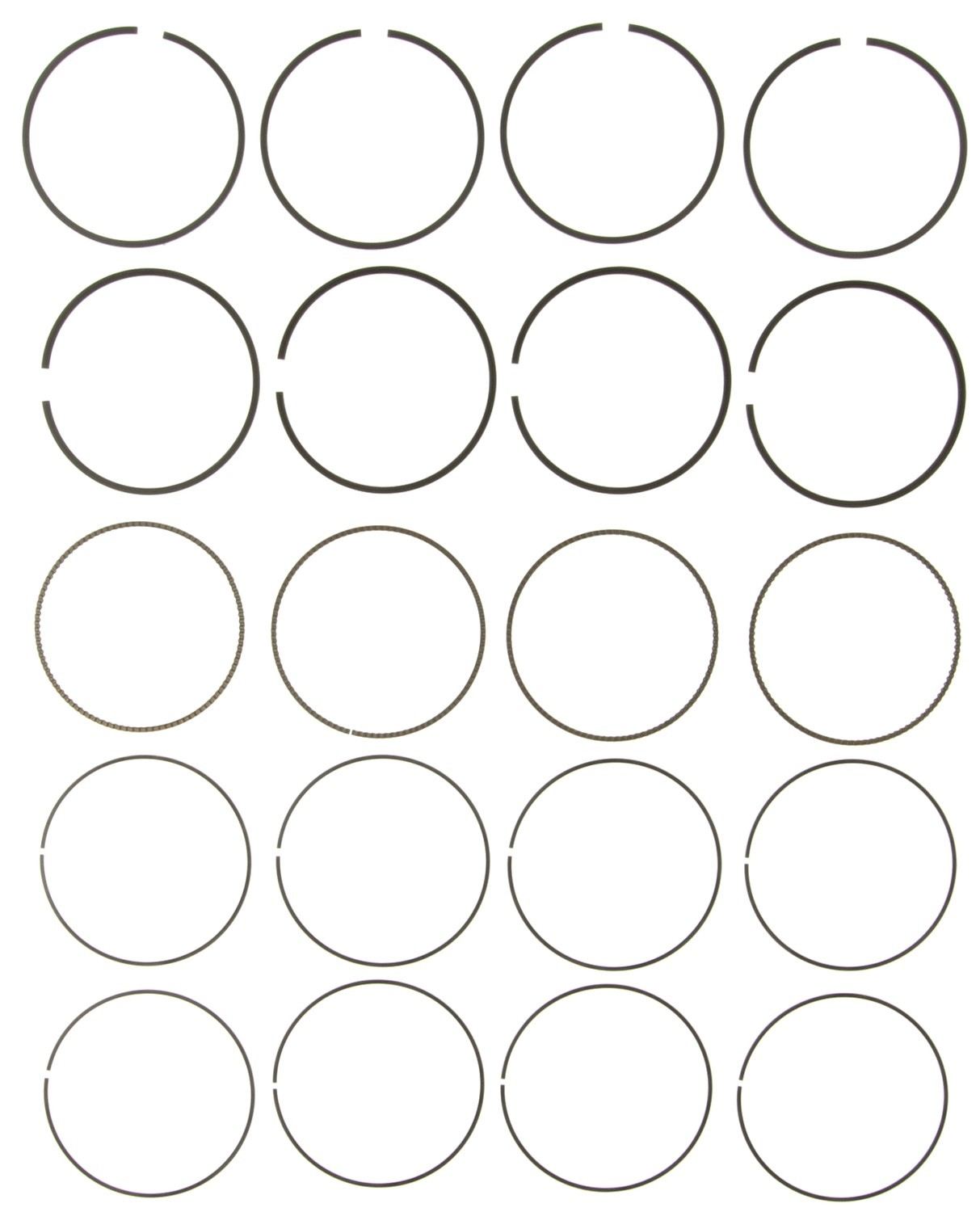 Mahle Rings Chrysler 2.4L World Engine DOHC 2007-2010 Moly Ring Set 42099CP.020