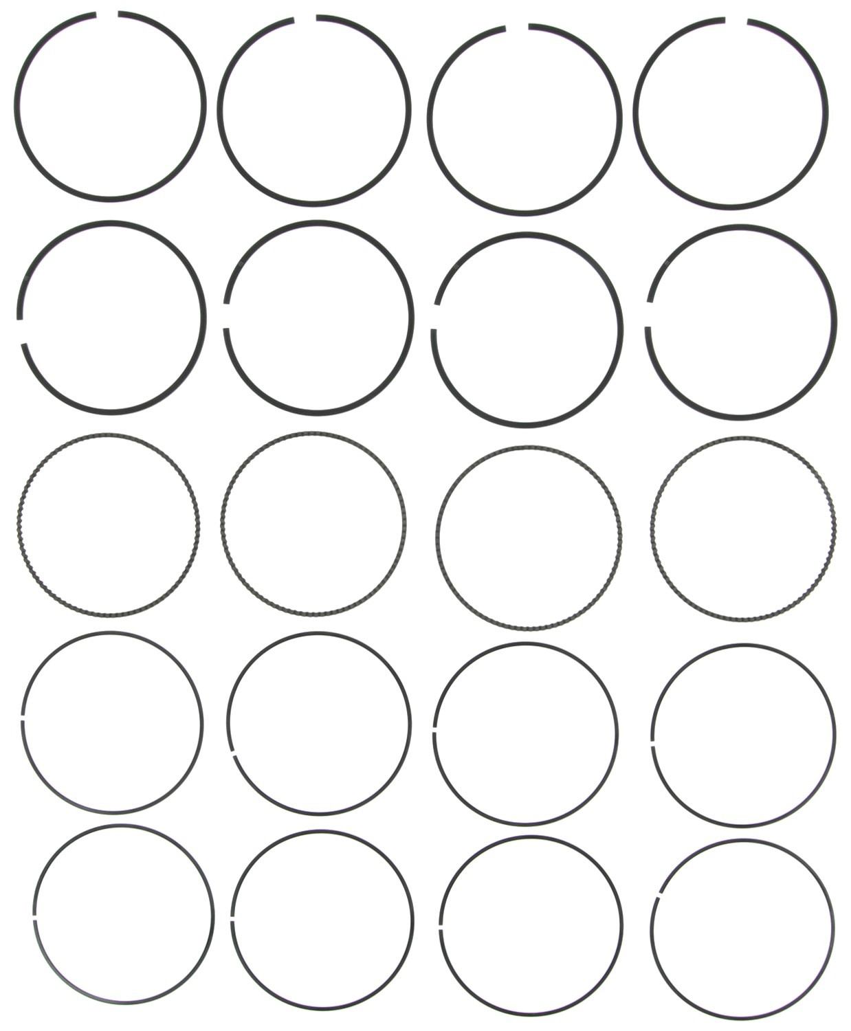 Mahle Rings GM 2.8L V6 LP1 2005 - 2008 Cadillac Engine Moly Ring Set 42106CP.020