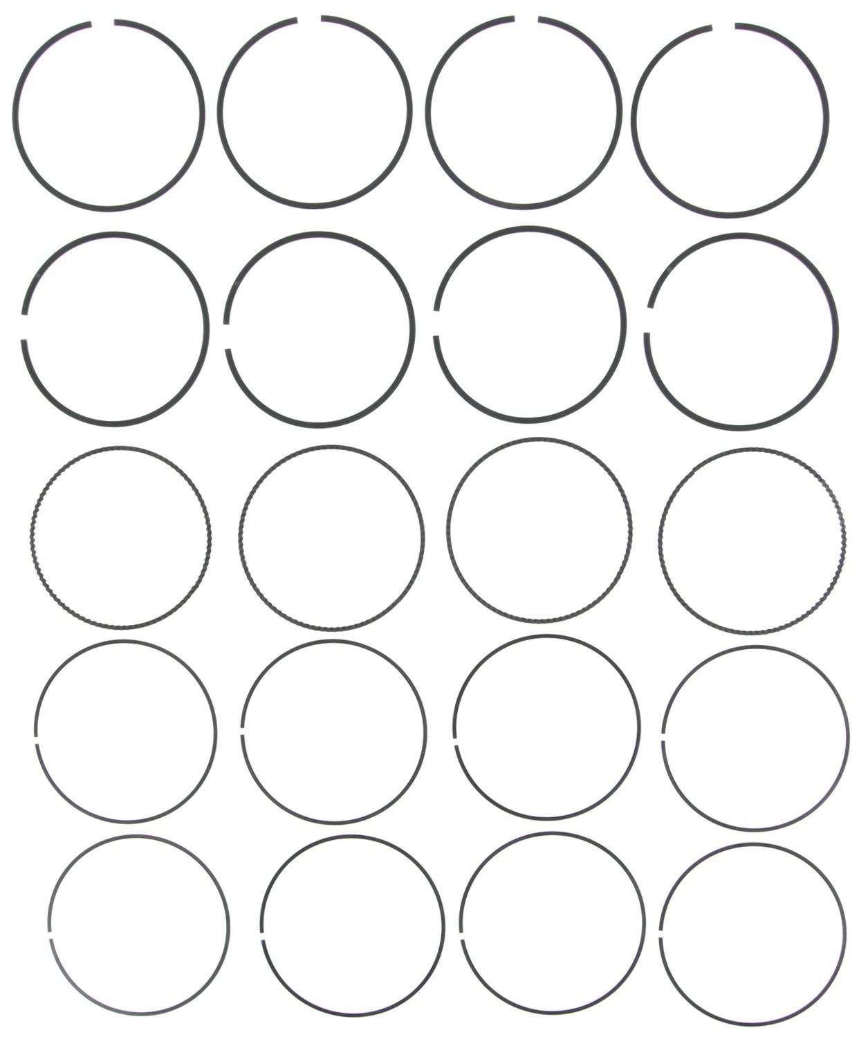 Mahle Rings GM 2.8L V6 LP1 2005 - 2008 Cadillac Engine Moly Ring Set 42106CP.030