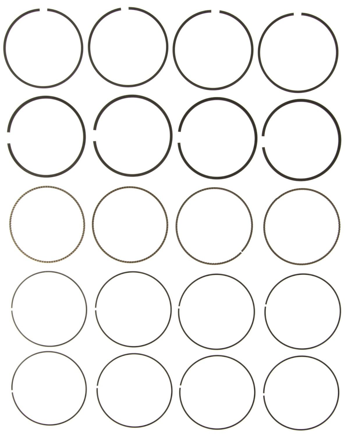 Mahle Rings Chrysler 1.8L / 2.0L DOHC World / GEMA Engine 2007 - 2010 Chrome Ring Set 42110CP.040