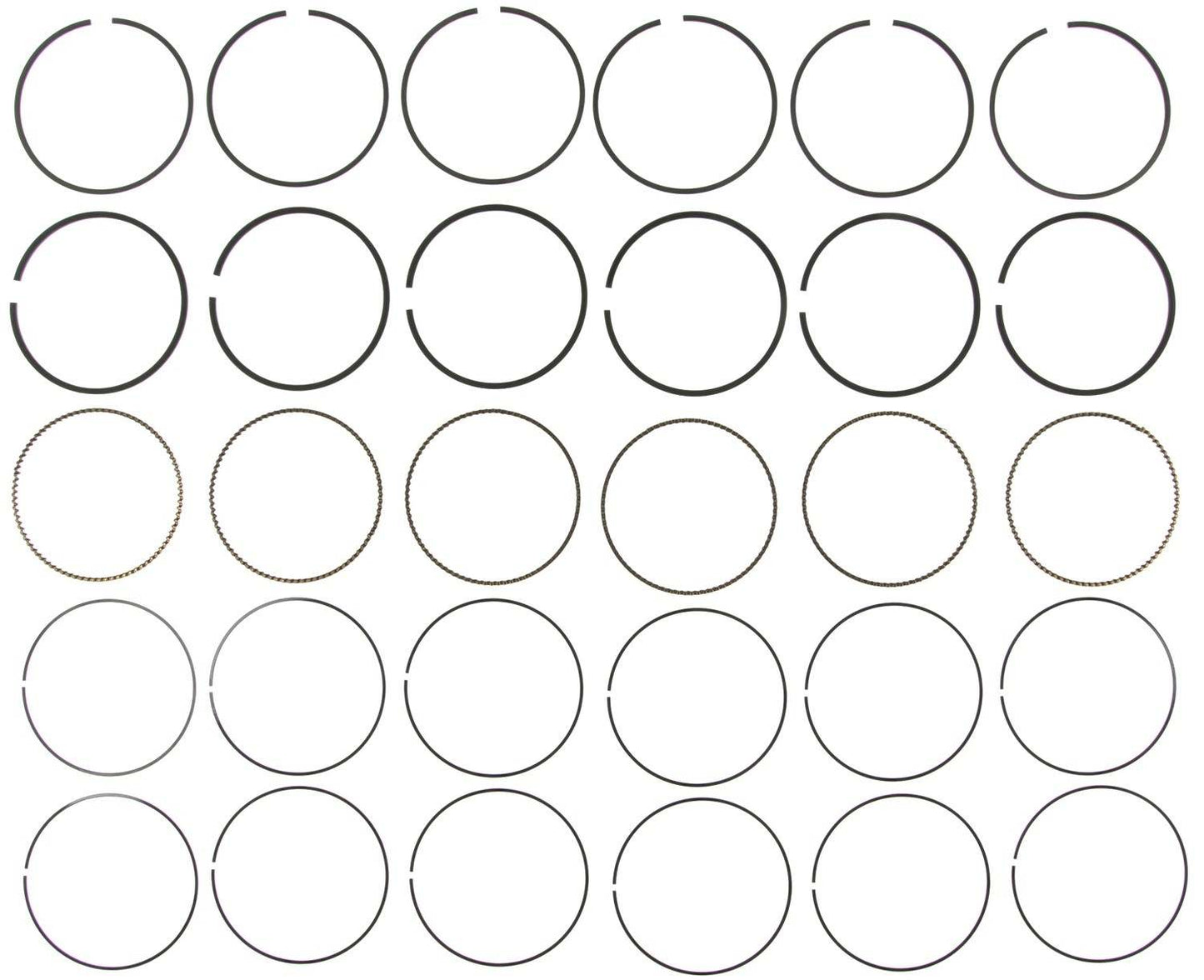 Mahle Rings GM 3.2L V6 LA3 Engine 2002 - 2004 Cadillac Chrome Ring Set 42126CP.030