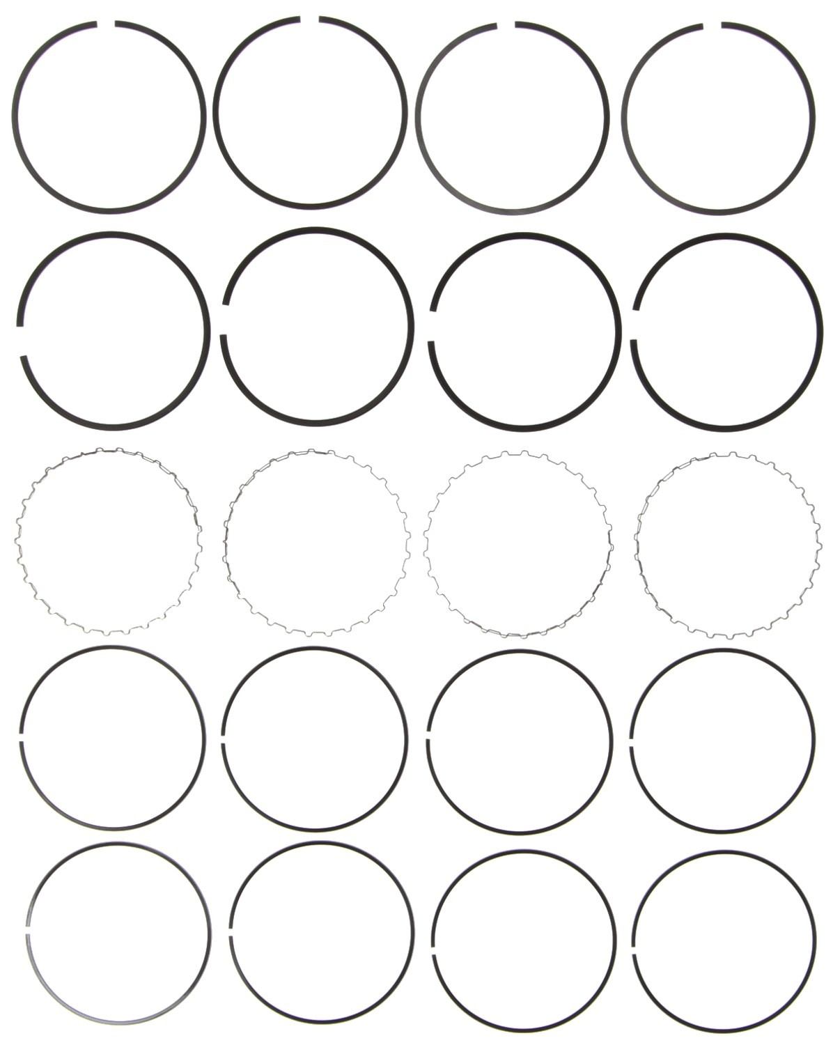 Mahle Rings Toyota 1.8L 1ZZFE 1998 - 2006 Plain Ring Set 42143.030