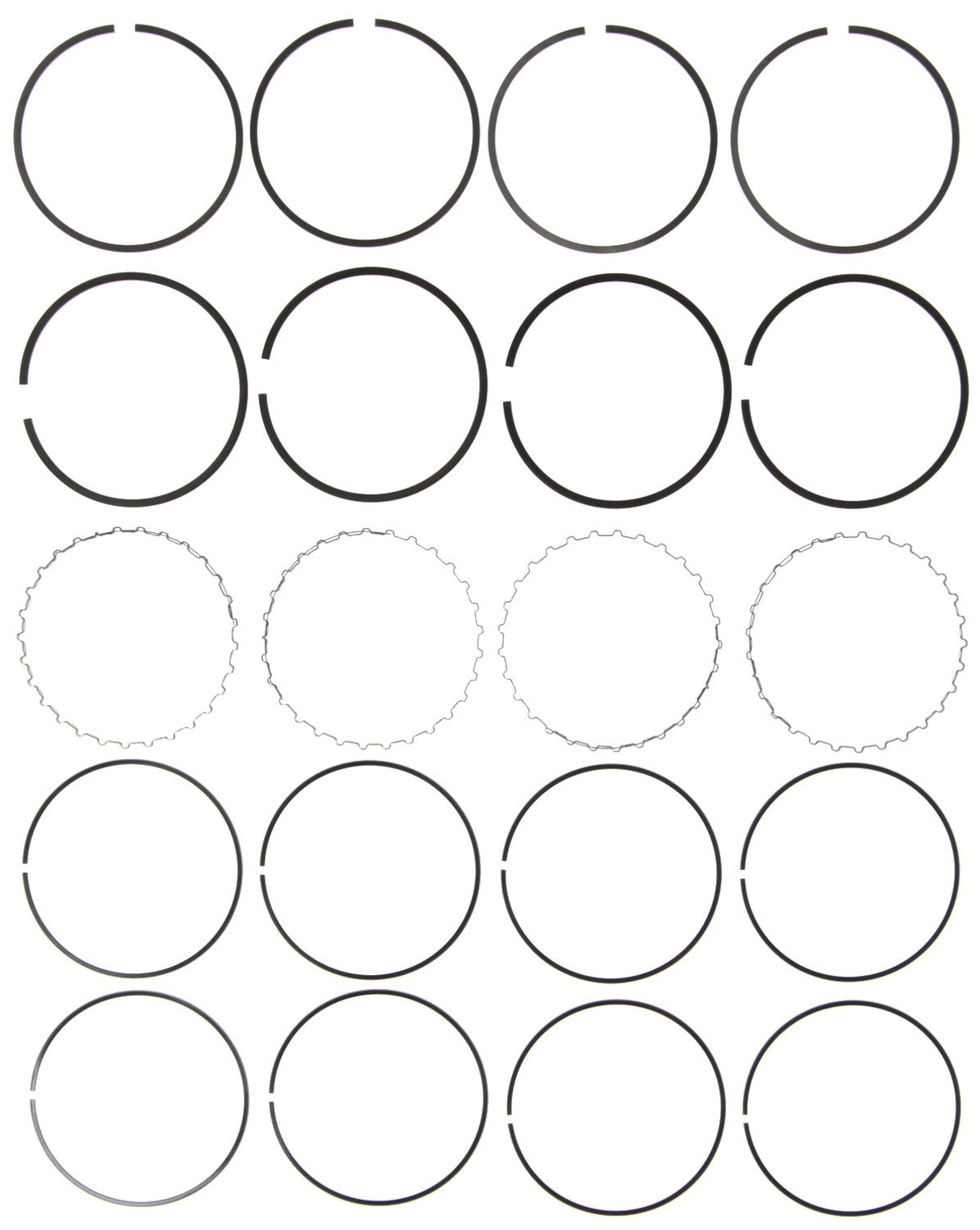 Mahle Rings Toyota 1.8L 1ZZFE 1998 - 2006 Plain Ring Set 42143.030