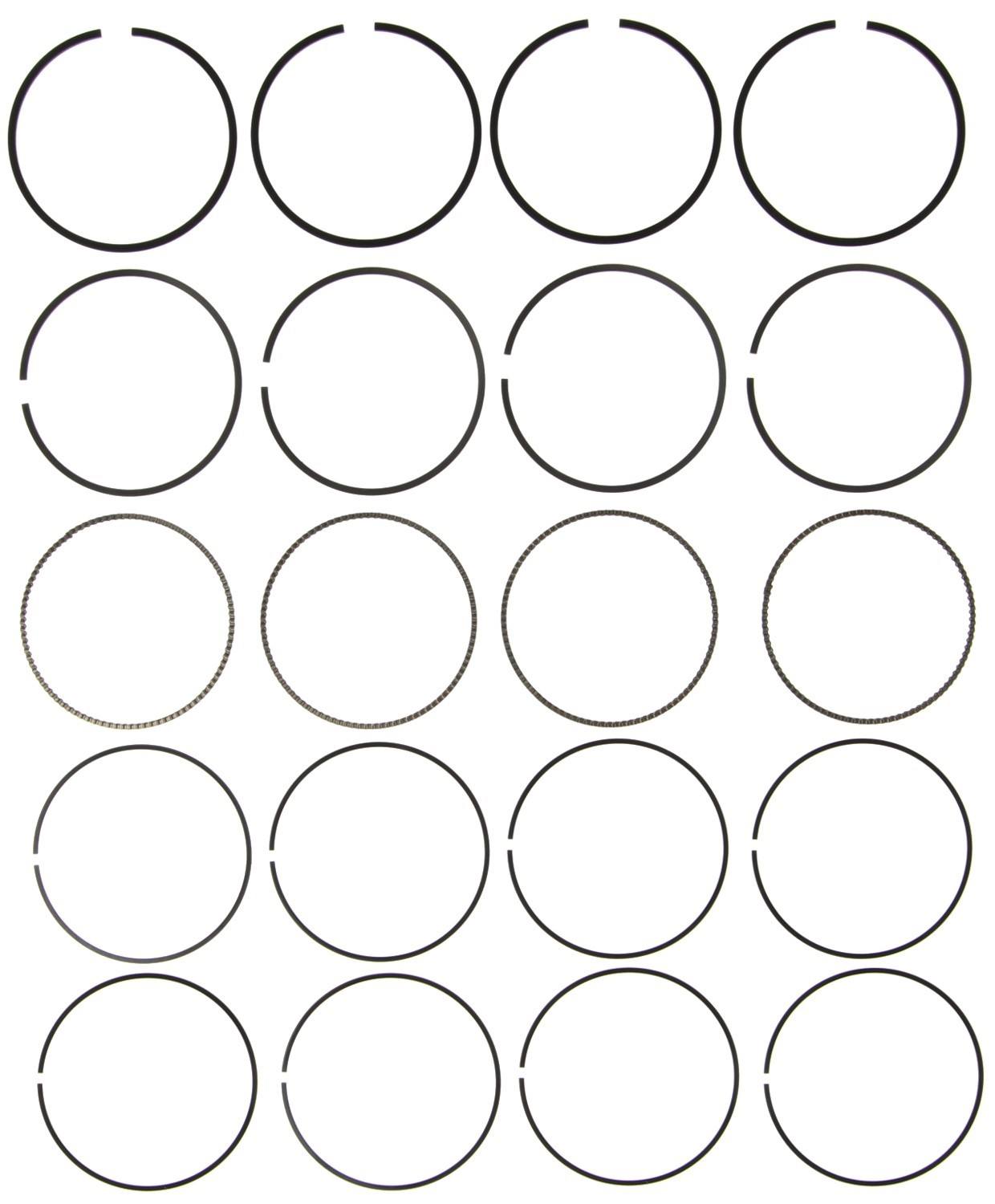 Mahle Rings Toyota 1.3L / 1.5L 2NZFE / 1NZFE 2000-2005 Echo Prius GNS Top Ring Plain Ring Set 42144CP.020