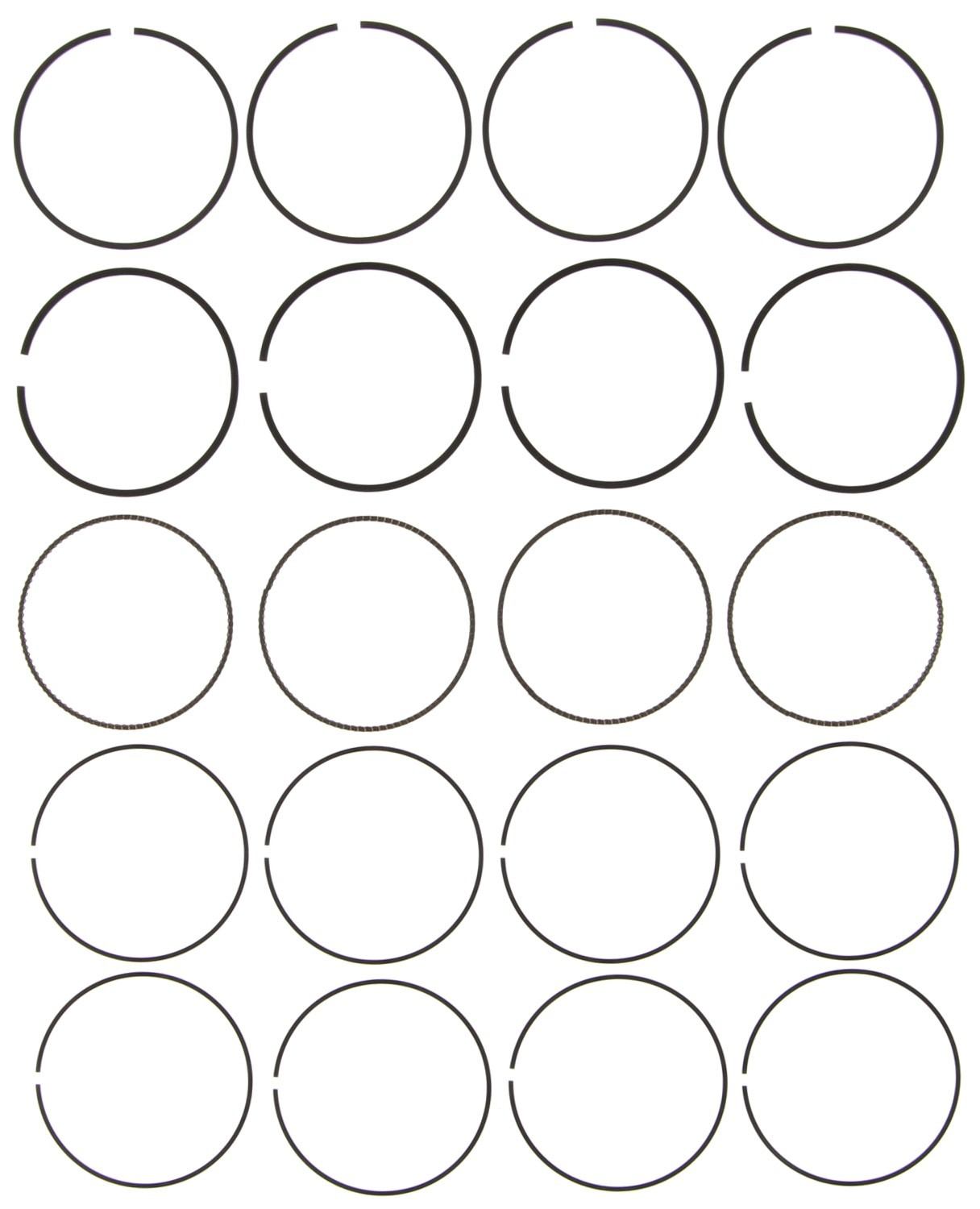 Mahle Rings Toyota 1.3L / 1.5L 2NZFE / 1NZFE 2000-2005 Echo Prius GNS Top Ring Plain Ring Set 42144CP