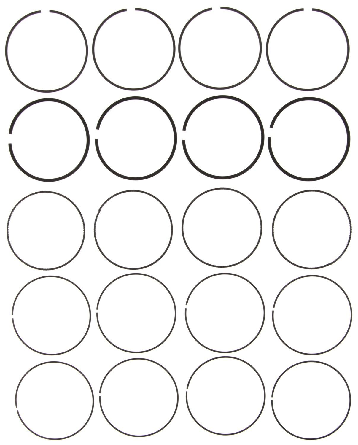 Mahle Rings Honda 1.8L R18A1 L4 2006 - 2008 Chrome Ring Set 42148CP.020