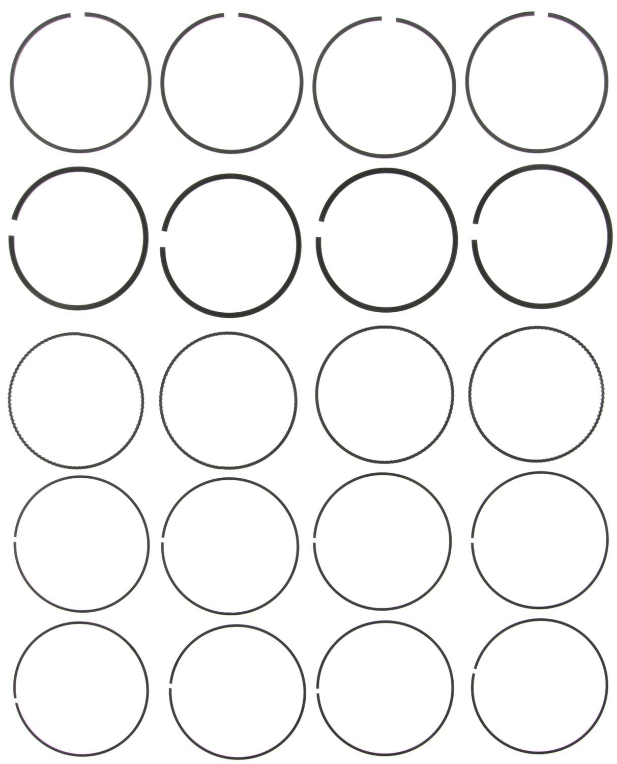Mahle Rings Honda 1.8L R18A1 L4 2006 - 2008 Chrome Ring Set 42148CP.030