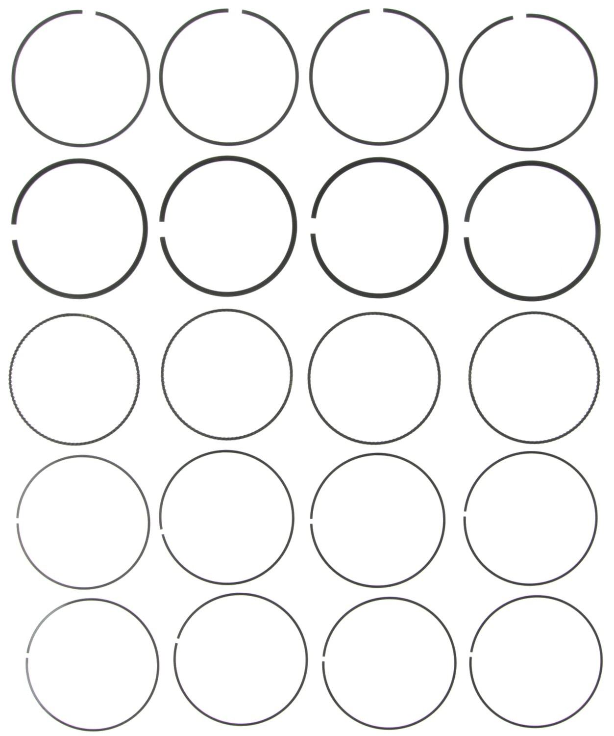 Mahle Rings Honda 1.8L R18A1 L4 2006 - 2008 Chrome Ring Set 42148CP.040
