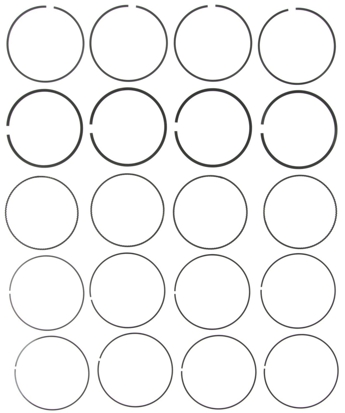 Mahle Rings Honda 1.8L R18A1 L4 2006 - 2008 Chrome Ring Set 42148CP.040