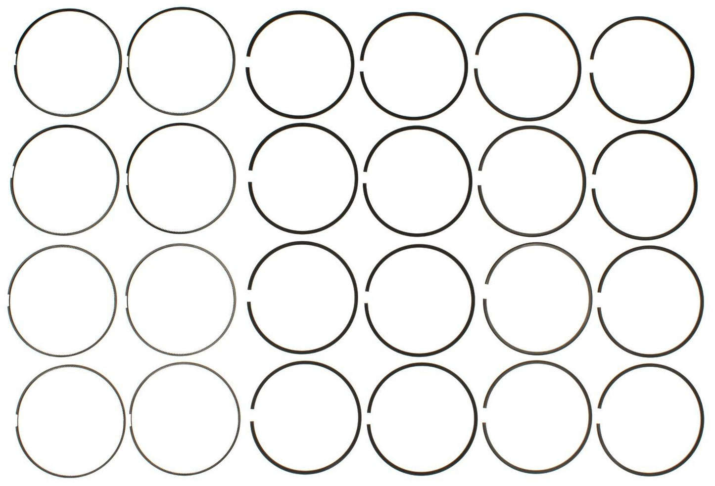 Mahle Rings Ford Powerstroke 6.7L Diesel 2010 - Up Moly Ring Set 42168.020