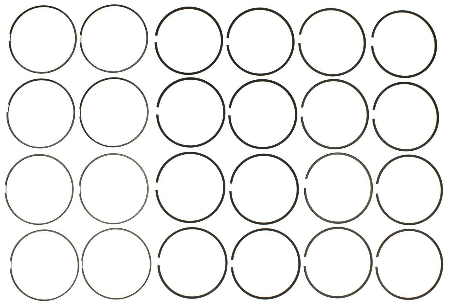 Mahle Rings Ford Powerstroke 6.7L Diesel 2010 - Up Moly Ring Set 42168.040