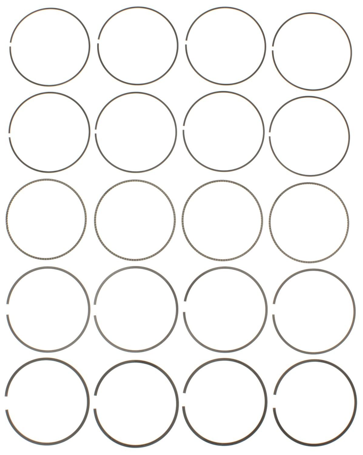 Mahle Rings Nissan 1.8L MR18DE 2007 - 2010 Chrome Ring Set 42225CP.030