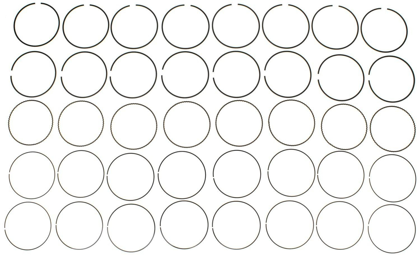 Mahle Rings Toyota 4.7L V8 2UZFE 1998-2009 Plain Ring Set 42240CP.010