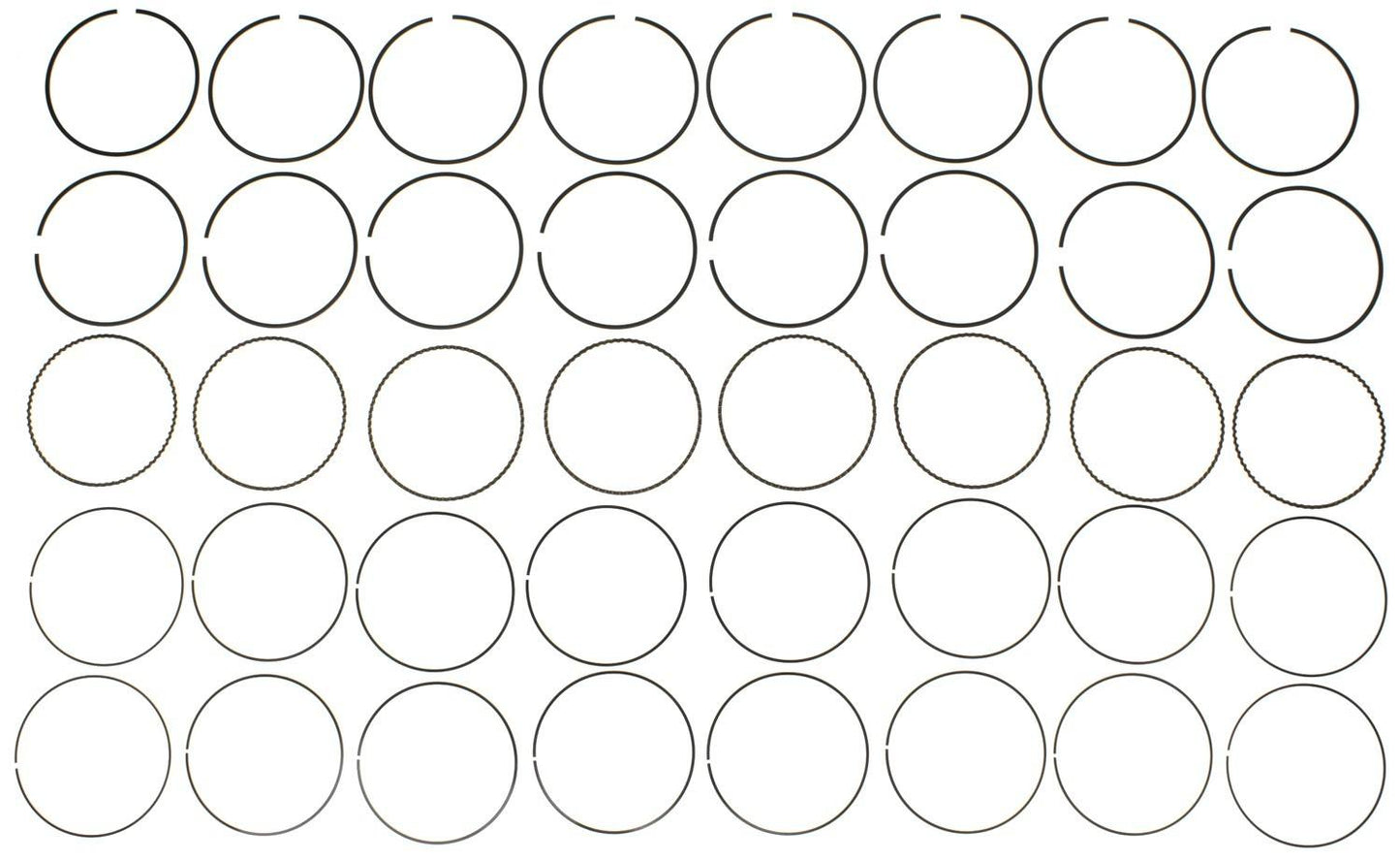 Mahle Rings Toyota 4.7L V8 2UZFE 1998-2009 Plain Ring Set 42240CP