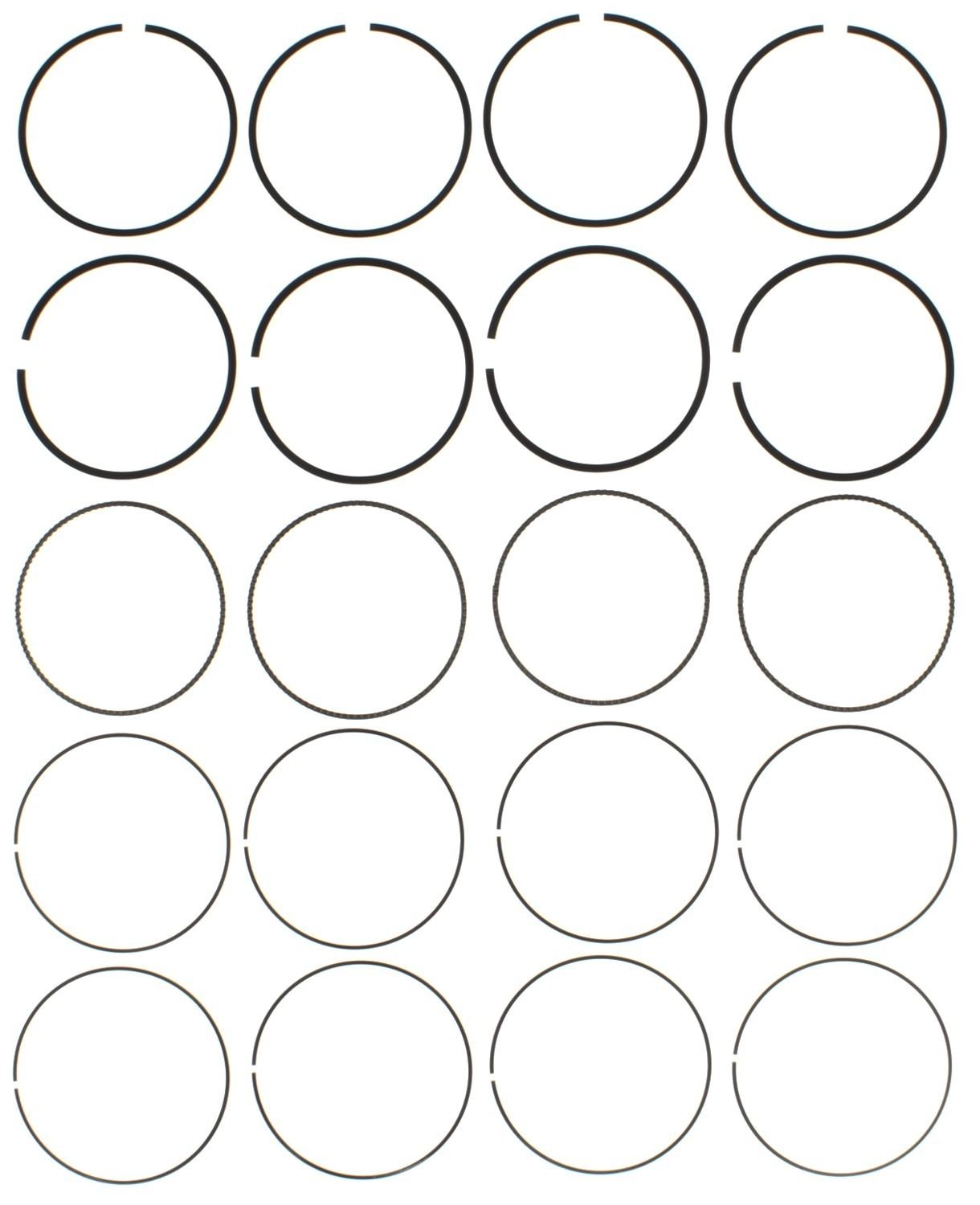 Mahle Rings GM 2.9L LLV DOHC Vin 9 2007 - 2011 Moly Ring Set 42241CP