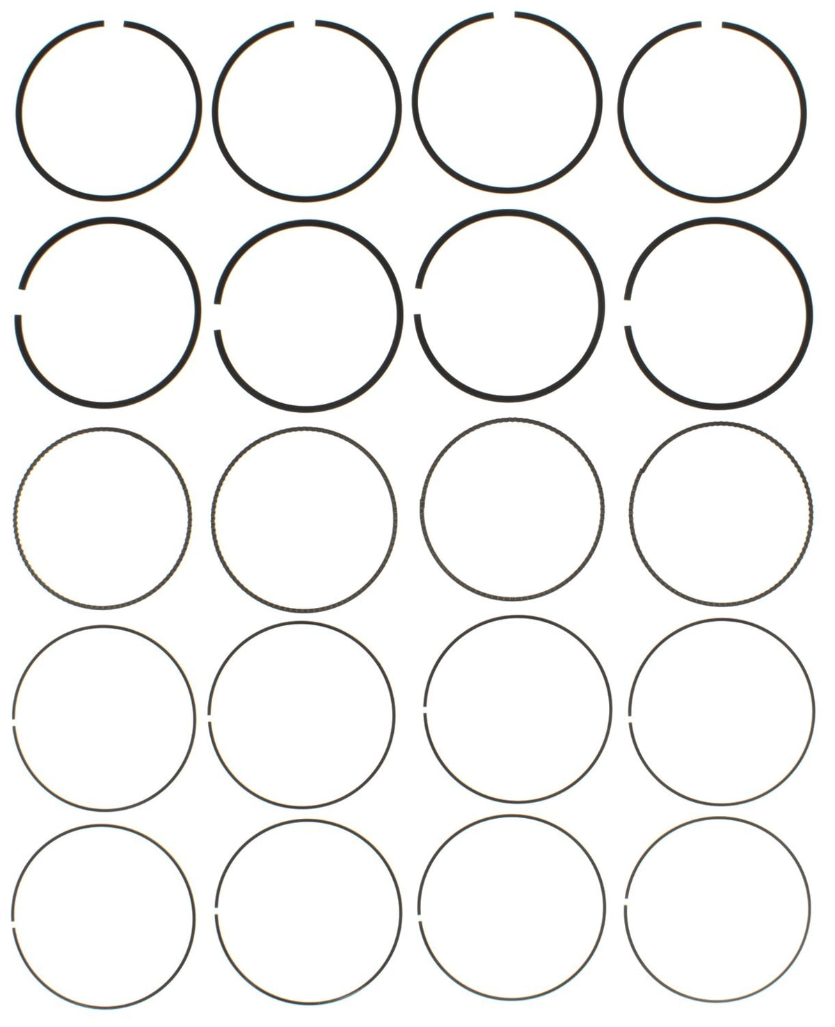 Mahle Rings GM 2.9L LLV DOHC Vin 9 2007 - 2011 Moly Ring Set 42241CP