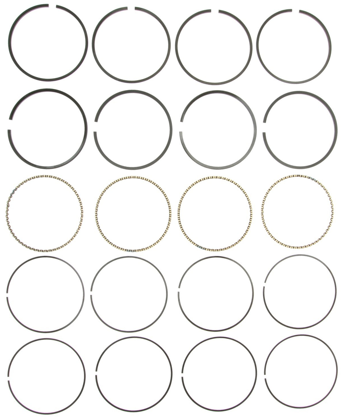 Mahle Rings Volkswagen 1.9L 1900CC Diesel / Turbo Diesel 1991-Up Chrome Ring Set 42252CP