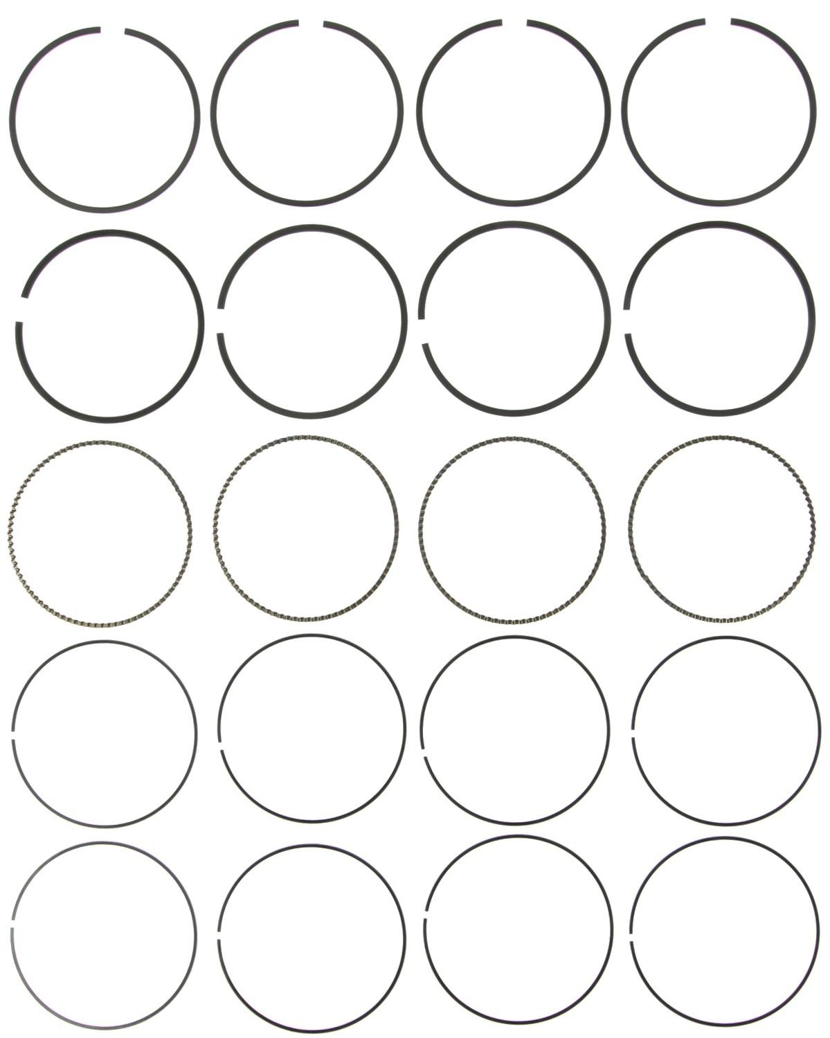 Mahle Rings Mitsubishi 2.0L 1997CC SOHC 4G94 2002 - 2006 Chrome Ring Set 42254CP