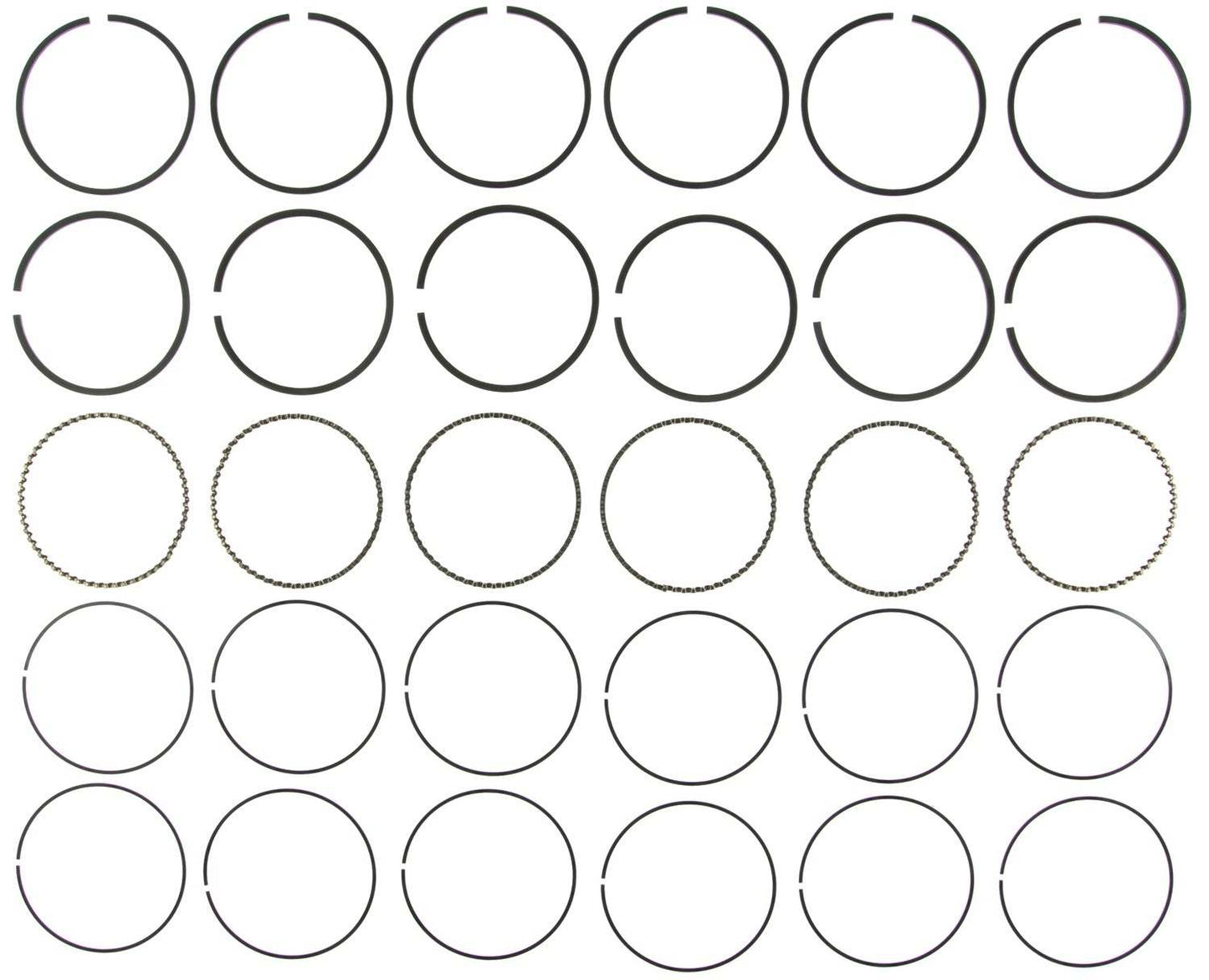 Mahle Rings Mazda 2.3L 2255cc KJ Eng 1995-2002 Chrome Ring Set 42256CP.020