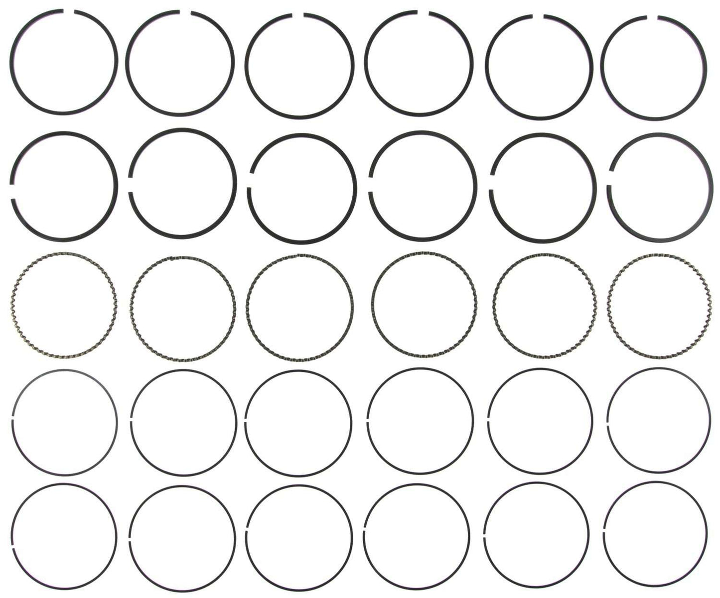 Mahle Rings Mazda 2.3L 2255cc KJ Eng 1995-2002 Chrome Ring Set 42256CP.030