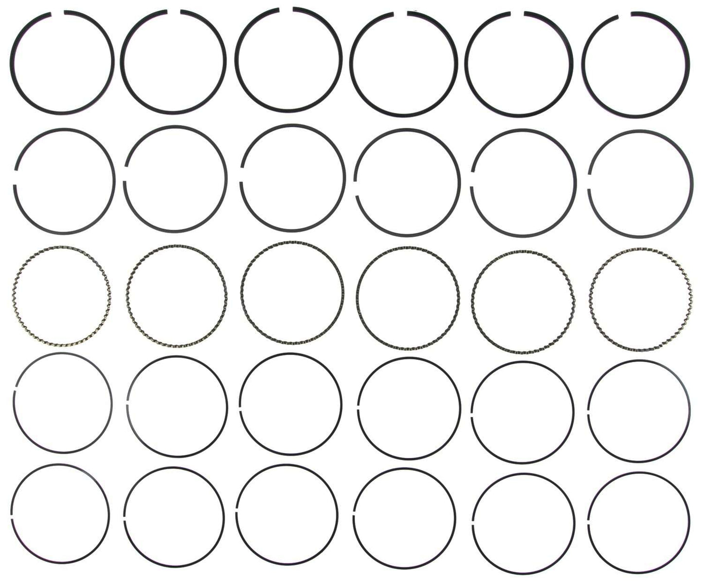 Mahle Rings Ford / Mazda 2.5L 153CID 2000-2001 AJ25 Chrome Ring Set 42257CP.030