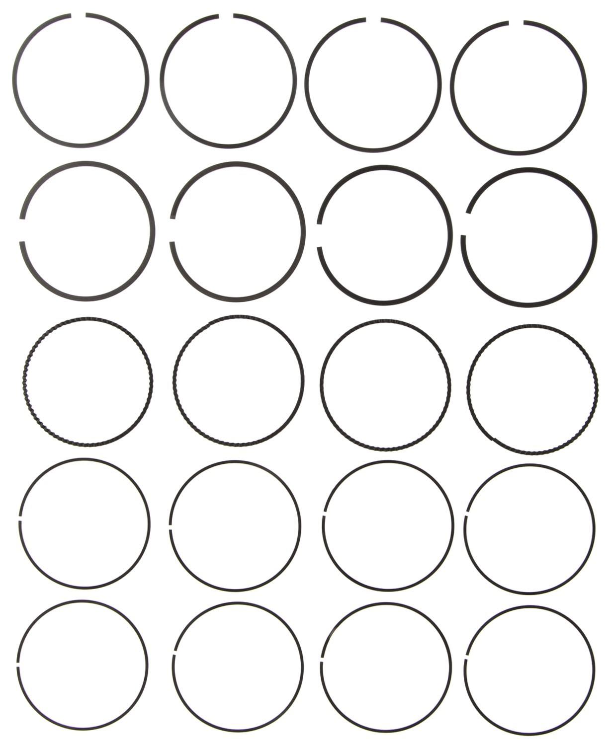 Mahle Rings Suzuki 1298CC 1.3L G13BA / SR413 1998 Plain Ring Set 42279CP.010